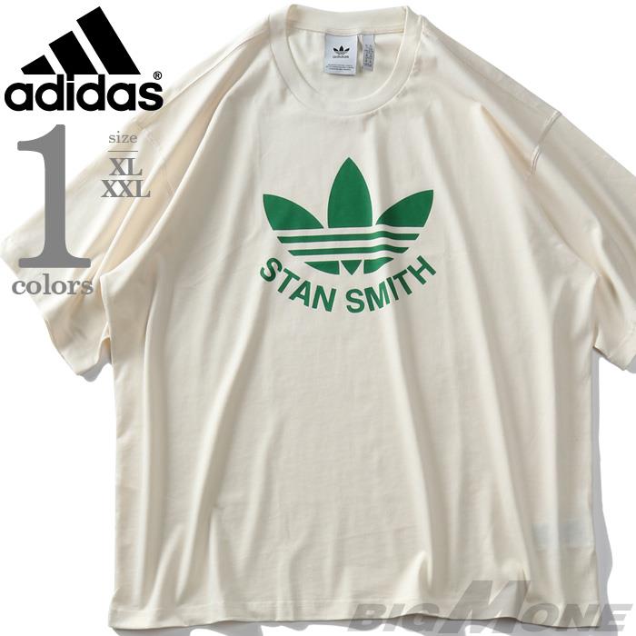 大きいサイズ メンズ ADIDAS アディダス スタンスミス トレフォイルロゴ 半袖 Tシャツ TREFOIL STAN SMITH TEE USA直輸入 gq8874