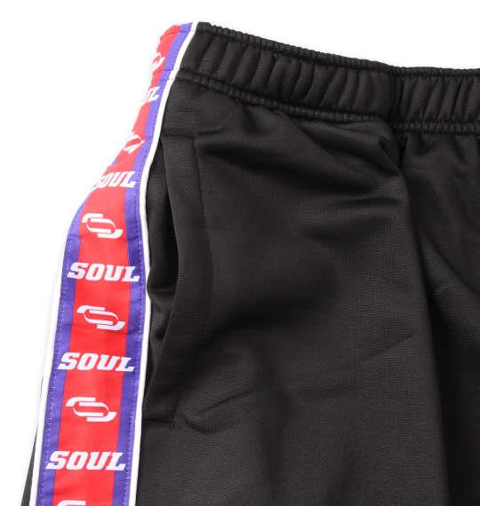 大きいサイズ メンズ SOUL ジャージ ハーフパンツ ブラック 1264-1301-2 3L 4L 5L 6L 8L