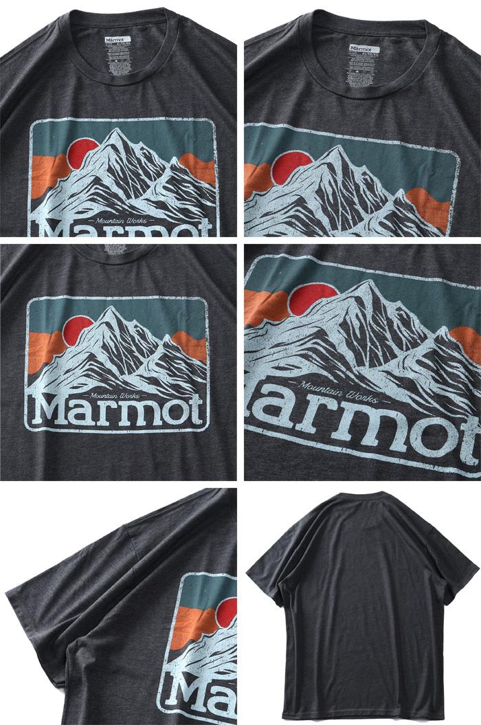 大きいサイズ メンズ Marmot マーモット プリント 半袖 Tシャツ Mountain Peaks Tee USA直輸入 33390
