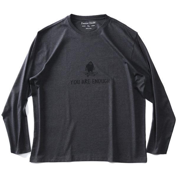 大きいサイズ メンズ DANIEL DODD プリント ロング Tシャツ YOU ARE ENOUGH azt-210404