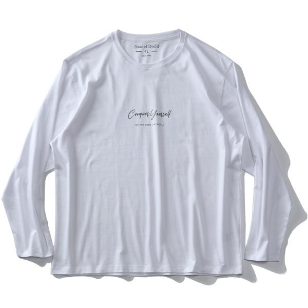 大きいサイズ メンズ DANIEL DODD プリント ロング Tシャツ Conquer Yourself azt-210405