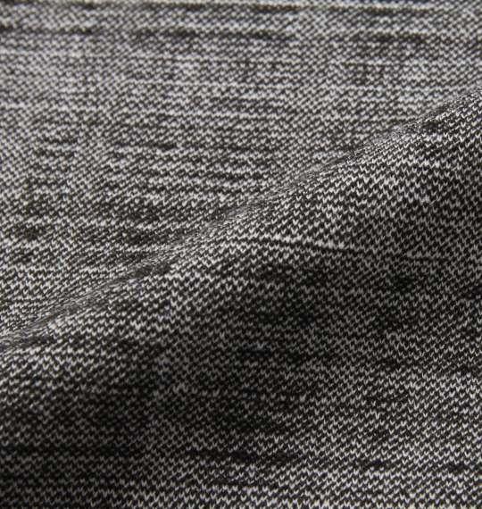 大きいサイズ メンズ in the attic 膨れチェック ジャガード 長袖 Vネック Tシャツ ブラック 1258-1390-2 2L 3L 4L 5L 6L