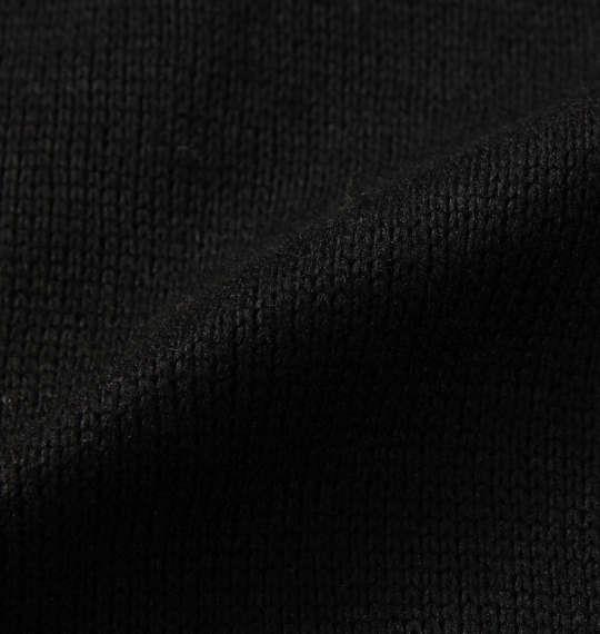 大きいサイズ メンズ SHELTY ニット フリース ベア刺繍 フルジップ パーカー ブラック 1268-1311-2 3L 4L 5L 6L