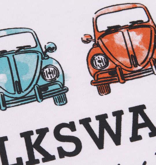 大きいサイズ メンズ VOLKSWAGEN 天竺 長袖 Tシャツ ホワイト 1268-1350-1 3L 4L 5L 6L 8L