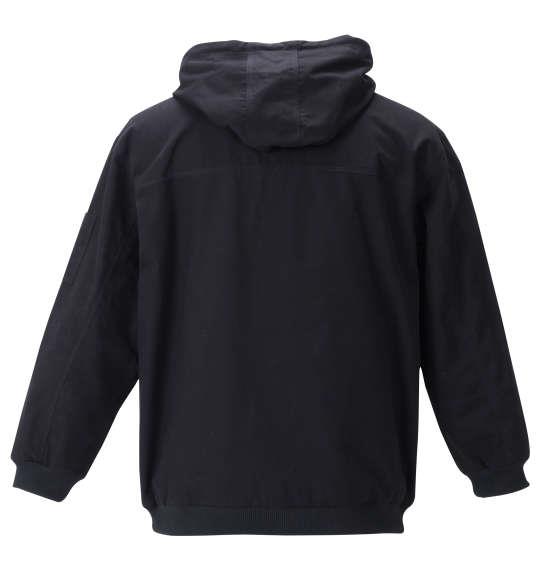 大きいサイズ メンズ THRASHER フーデッド フルジップ ワーク ジャケット ブラック 1273-1370-1 3L 4L 5L 6L 8L