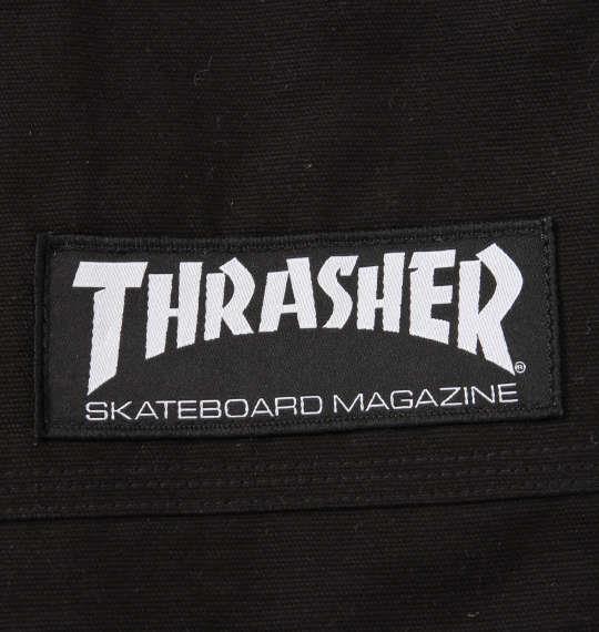 大きいサイズ メンズ THRASHER フーデッド フルジップ ワーク ジャケット ブラック 1273-1370-1 3L 4L 5L 6L 8L