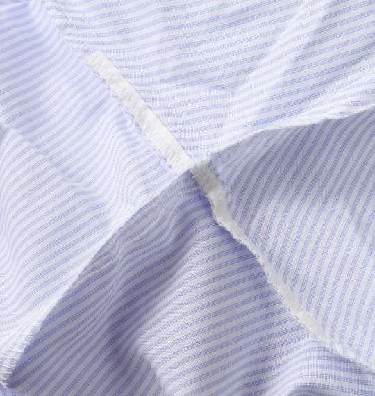 大きいサイズ メンズ HIROKO KOSHINO HOMME レギュラーカラー 長袖 シャツ サックス × ホワイト 1277-1301-1 4L 5L 6L 7L 8L 9L