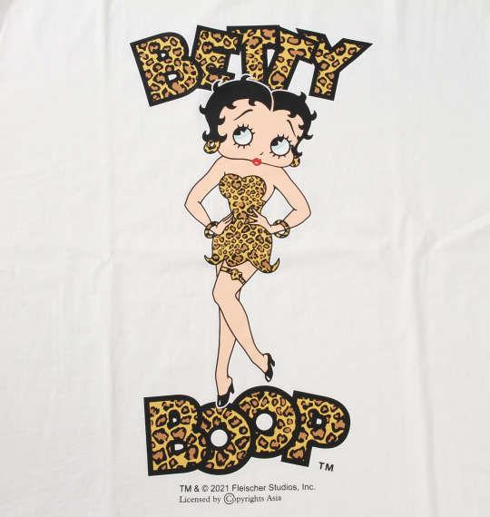 大きいサイズ メンズ BETTY BOOP 天竺プリント 長袖 Tシャツ オフホワイト 1278-1325-1 3L 4L 5L 6L