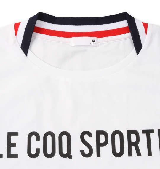 大きいサイズ メンズ LE COQ SPORTIF ドライテック 長袖 Tシャツ ホワイト 1278-1330-1 2L 3L 4L 5L 6L