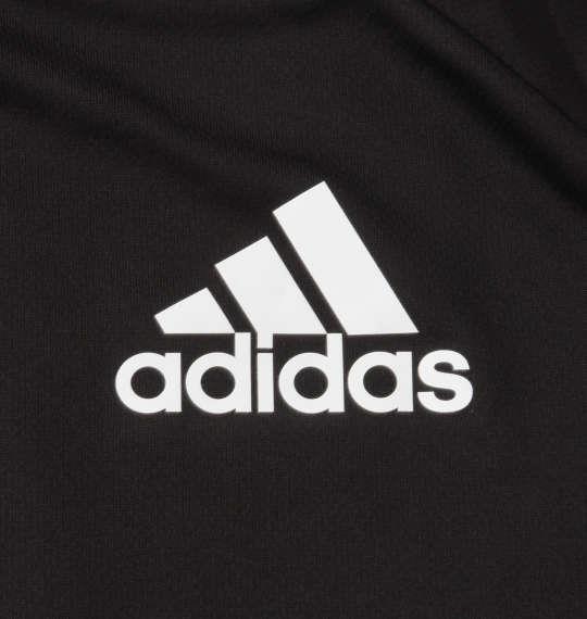 大きいサイズ メンズ adidas 長袖 Tシャツ ブラック 1278-1360-1 3XO 4XO 5XO 6XO 7XO 8XO