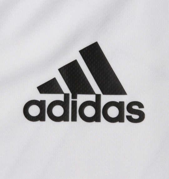 大きいサイズ メンズ adidas 長袖 Tシャツ ホワイト 1278-1361-1 3XO 4XO 5XO 6XO 7XO 8XO