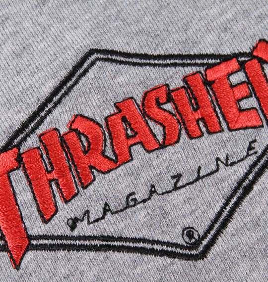 大きいサイズ メンズ THRASHER フルジップ パーカー ヘザーグレー 1278-1652-1 3L 4L 5L 6L 8L