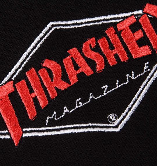 大きいサイズ メンズ THRASHER フルジップ パーカー ブラック 1278-1652-2 3L 4L 5L 6L 8L