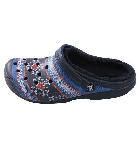 大きいサイズ メンズ crocs サンダル CLASSIC PRINTED LINED CLOG ネイビー 1240-1366-1 M12 M13