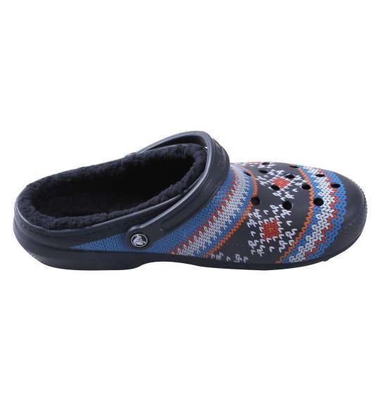 大きいサイズ メンズ crocs サンダル CLASSIC PRINTED LINED CLOG ネイビー 1240-1366-1 M12 M13
