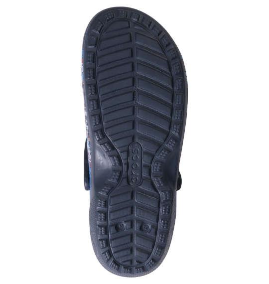 大きいサイズ メンズ crocs サンダル CLASSIC PRINTED LINED CLOG ネイビー 1240-1366-1 M12 M13