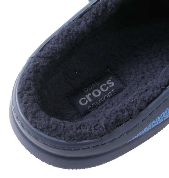 大きいサイズ メンズ crocs サンダル CLASSIC PRINTED LINED CLOG ネイビー 1240-1366-1 M12 M13