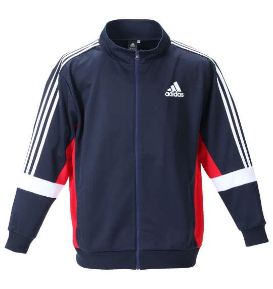 大きいサイズ メンズ adidas ウォームアップ ジャケット レジェンドインク 1276-1374-1 3XO 4XO 5XO 6XO 7XO 8XO