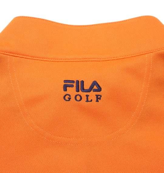 大きいサイズ メンズ FILA GOLF ハーフジップ 半袖 シャツ + インナー セット オレンジ × ネイビー 1278-1310-3 3L 4L 5L 6L