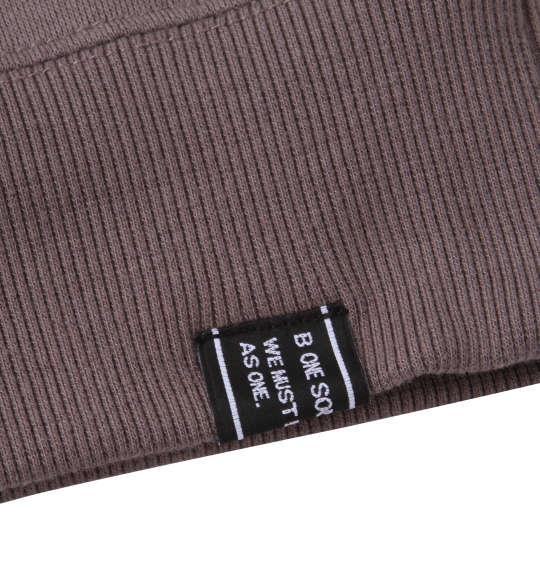 大きいサイズ メンズ b-one-soul バックロゴ スウェット チャコール 1258-1605-1 3L 4L 5L 6L