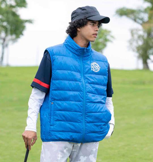 大きいサイズ メンズ FILA GOLF ライト ダウン ベスト ブルー 1273-1330-1 3L 4L 5L 6L