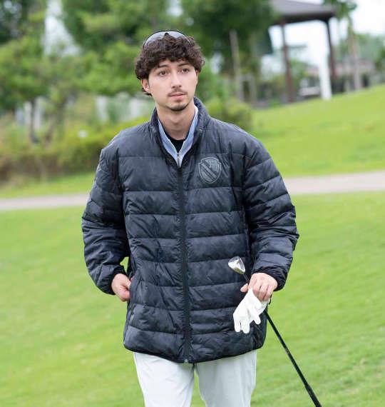 大きいサイズ メンズ FILA GOLF ライト ダウン ジャケット ブラック 1273-1331-2 3L 4L 5L 6L