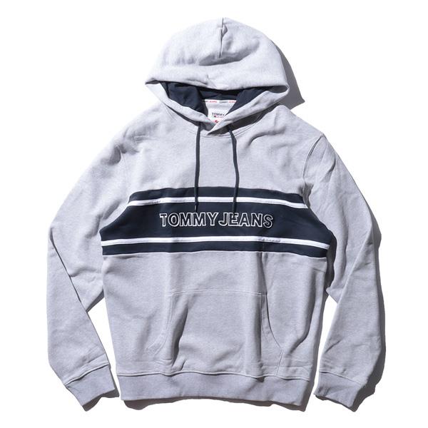 【WEB限定価格】【2021bar】大きいサイズ メンズ TOMMY JEANS トミージーンズ ボーダー柄 プルオーバー パーカー USA直輸入 dm0dm09651