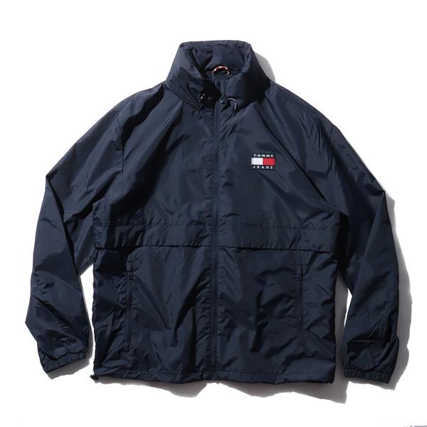 【WEB限定価格】【2021bar】大きいサイズ メンズ TOMMY JEANS トミージーンズ フルジップ ナイロン ジャケット USA直輸入 dm0dm10963