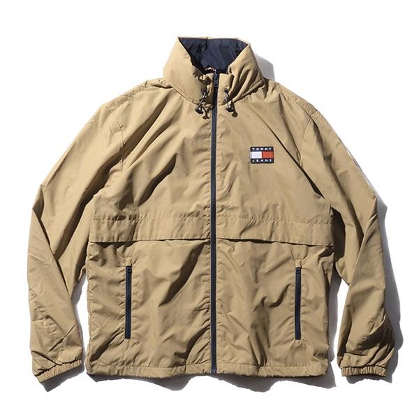 【WEB限定価格】【2021bar】大きいサイズ メンズ TOMMY JEANS トミージーンズ フルジップ ナイロン ジャケット USA直輸入 dm0dm10963