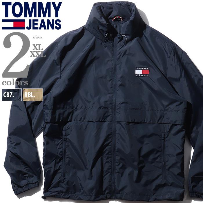 【WEB限定価格】【2021bar】大きいサイズ メンズ TOMMY JEANS トミージーンズ フルジップ ナイロン ジャケット USA直輸入 dm0dm10963