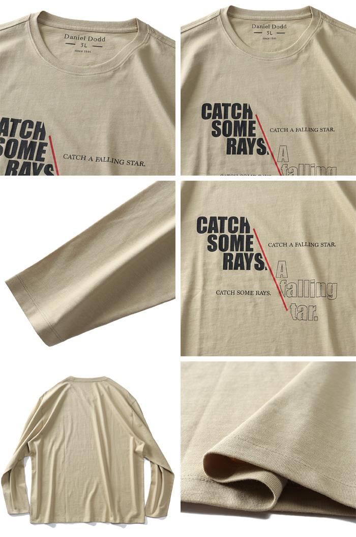 大きいサイズ メンズ DANIEL DODD プリント ロング Tシャツ CATCH SOME RAYS azt-210410