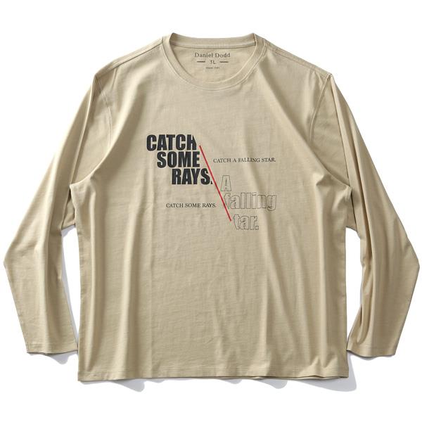 大きいサイズ メンズ DANIEL DODD プリント ロング Tシャツ CATCH SOME RAYS azt-210410