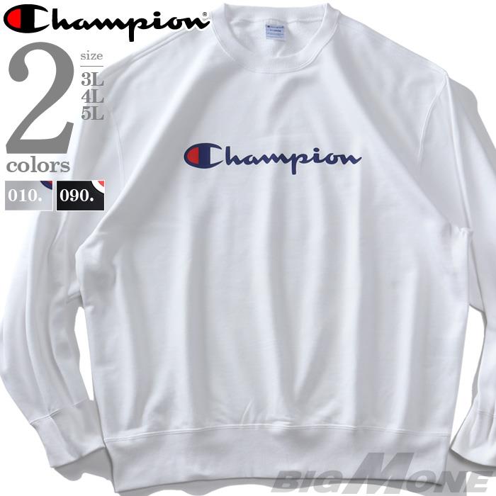 大きいサイズ メンズ Champion チャンピオン ロゴ プリント トレーナー c3-q002l