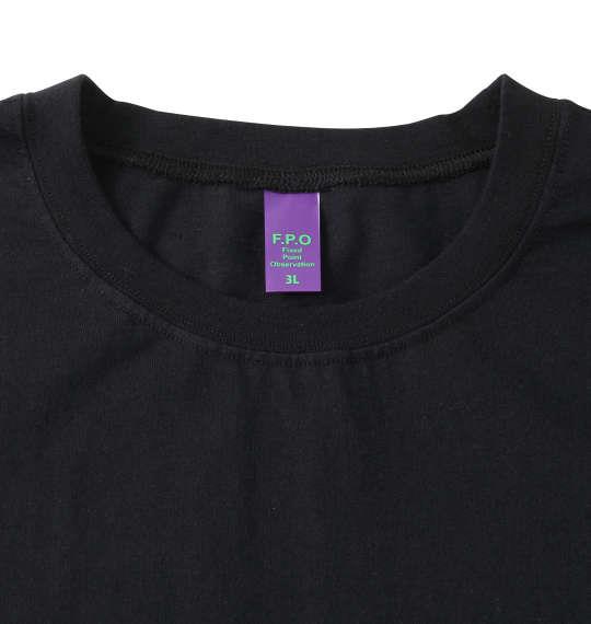 大きいサイズ メンズ F.P.O × EVANGELION 半袖 Tシャツ ブラック 1278-1575-2 3L 4L 5L 6L 8L