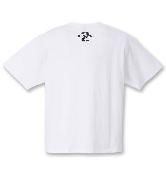 大きいサイズ メンズ F.P.O × EVANGELION 半袖 Tシャツ ホワイト 1278-1576-1 3L 4L 5L 6L 8L