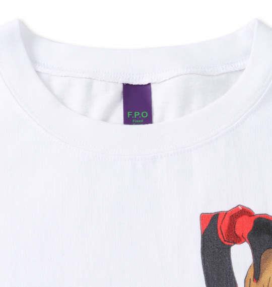 大きいサイズ メンズ F.P.O × EVANGELION 半袖 Tシャツ ホワイト 1278-1576-1 3L 4L 5L 6L 8L