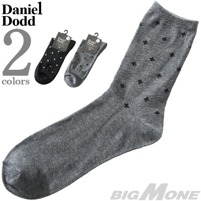 大きいサイズ メンズ DANIEL DODD 抗菌防臭 総柄 クルー ソックス 靴下 azsk-219030