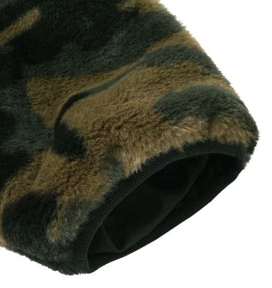 大きいサイズ メンズ RUSTY 総柄プリント ボア フリース ジャケット カモフラ 1278-1356-3 3L 4L 5L 6L