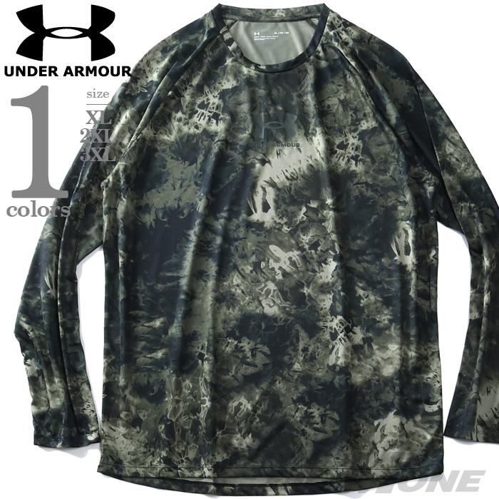 【WEB限定価格】【2021bar】大きいサイズ メンズ UNDER ARMOUR アンダーアーマー 長袖 プリント Tシャツ ロックアップ TECH2.0 PRINT LOCKUP USA直輸入 1366480