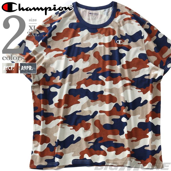 【WEB限定価格】【2021bar】大きいサイズ メンズ Champion チャンピオン カモフラ柄 半袖 Tシャツ 迷彩 USA直輸入 t8754p