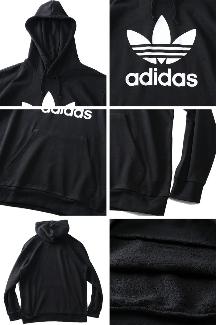 【WEB限定価格】【2021bar】大きいサイズ メンズ ADIDAS アディダス プルオーバー パーカー TREFOIL HOODY USA直輸入 h06667