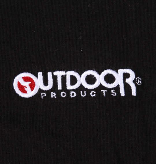 大きいサイズ メンズ OUTDOOR PRODUCTS 天竺 長袖 Tシャツ ブラック 1258-1370-2 2L 3L 4L 5L 6L 7L 8L