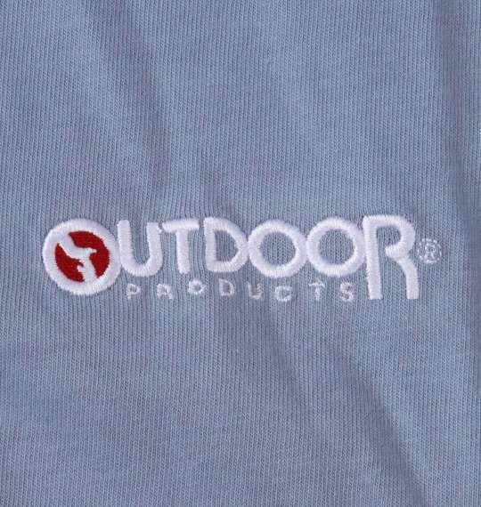 大きいサイズ メンズ OUTDOOR PRODUCTS 天竺 長袖 Tシャツ ブルー 1258-1370-5 2L 3L 4L 5L 6L 7L 8L