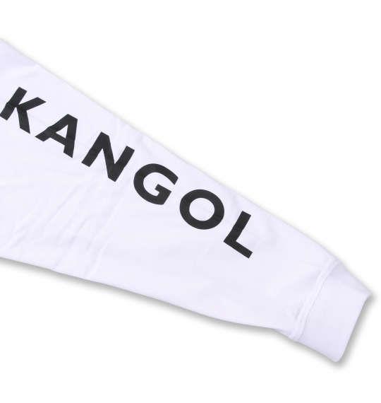 大きいサイズ メンズ KANGOL 天竺 長袖 Tシャツ オフホワイト 1278-1600-1 2L 3L 4L 5L 6L 8L