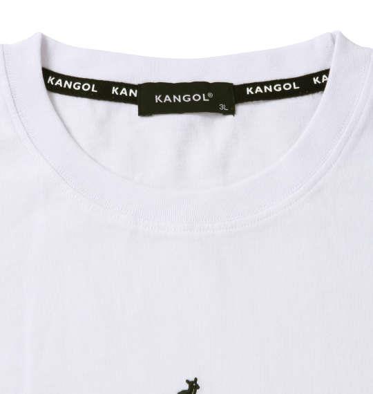 大きいサイズ メンズ KANGOL 天竺 長袖 Tシャツ オフホワイト 1278-1600-1 2L 3L 4L 5L 6L 8L