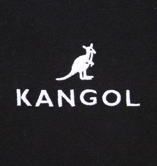 大きいサイズ メンズ KANGOL 天竺 長袖 Tシャツ ブラック 1278-1600-2 2L 3L 4L 5L 6L 8L