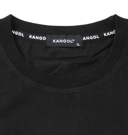 大きいサイズ メンズ KANGOL 天竺 長袖 Tシャツ ブラック 1278-1600-2 2L 3L 4L 5L 6L 8L