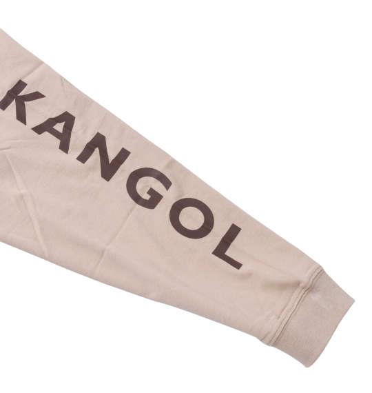 大きいサイズ メンズ KANGOL 天竺 長袖 Tシャツ ベージュ 1278-1600-3 2L 3L 4L 5L 6L 8L