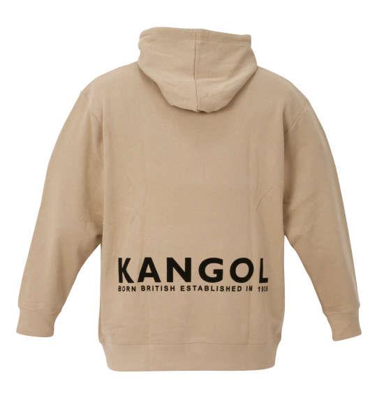 大きいサイズ メンズ KANGOL 裏毛 プル パーカー ベージュ 1278-1602-1 2L 3L 4L 5L 6L 8L