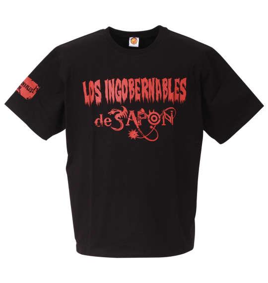 大きいサイズ メンズ 新日本プロレス L・I・J 半袖 Tシャツ(2020/レッド) ブラック 1278-1690-1 3L 4L 5L 6L 8L